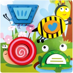 Bino 3D Puzzle Holz, Am Wasserteich