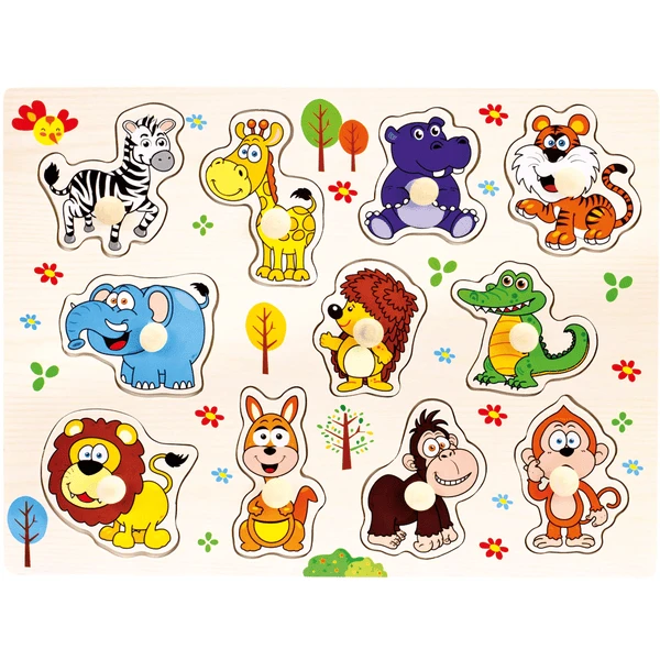 Bino Steckpuzzle Wildtiere 3 Bino Steckpuzzle Wildtiere