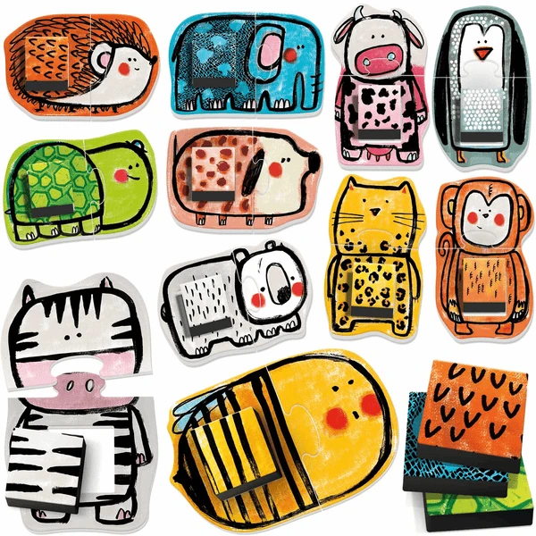 Ecoplay Lernpuzzle Tierlotto 3 Ecoplay Lernpuzzle Tierlotto