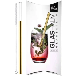 Eisch Glas-Trinkhalm GENTLEMAN 20 Cm Gold