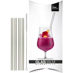 Eisch Glashalm-Set GENTLEMAN 15 Cm 4er Set Transparent