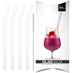 Eisch Glashalm-Set GENTLEMAN 22,5 Cm 4er Set Transparent