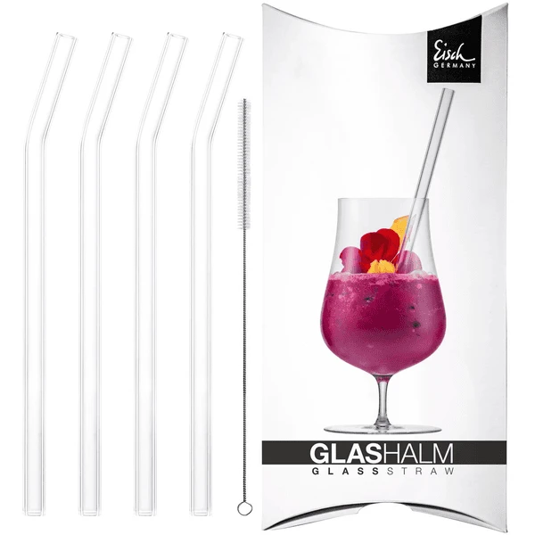 Eisch Glashalm-Set GENTLEMAN 22,5 Cm 4er Set Transparent 3 Eisch Glashalm-Set GENTLEMAN 22,5 Cm 4er Set Transparent