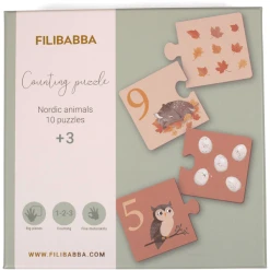 Filibabba Zähl-Puzzle - Nordische Tierwelt