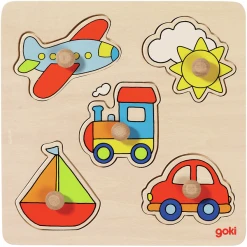 Goki Basic Steckpuzzle Meine Reise, 5 Teile