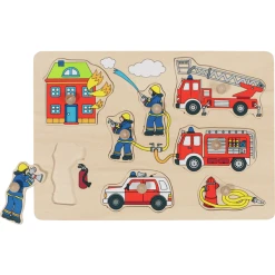 Goki Steckpuzzle Feuerwehr, 8 Teile