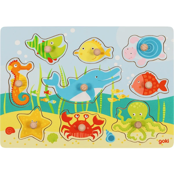 Goki Steckpuzzle Unterwasserwelt Ll 3 Goki Steckpuzzle Unterwasserwelt Ll