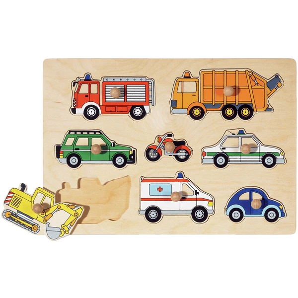 Goki Steckpuzzle Verkehrsmittel, 8 Teile 3 Goki Steckpuzzle Verkehrsmittel, 8 Teile