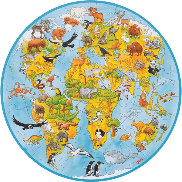 Goki XXL Puzzle Welt 3 Goki XXL Puzzle Welt