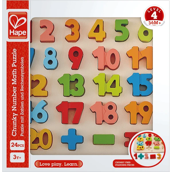 Hape Puzzle Mit Zahlen Und Rechensymbolen 3 Hape Puzzle Mit Zahlen Und Rechensymbolen