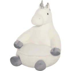 HOMCOM Kindersessel Einhorn Weiß