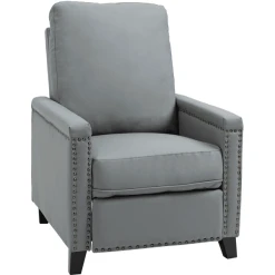 HOMCOM Liegesessel Mit Nietenverzierung Grau