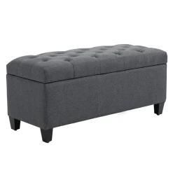 HOMCOM Sitzbank Mit Stauraum Grau