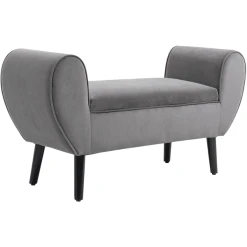 HOMCOM Sitzbank Mit Stauraum Grau