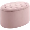 HOMCOM Sitzbank Ovalförmig Mit Stauraum Rosa 1 HOMCOM Sitzbank Ovalförmig Mit Stauraum Rosa -Atmosphera Shop homcom sitzbank ovalfoermig mit stauraum rosa a380484
