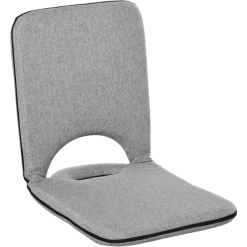 HOMCOM Sitzkissen Mit Verstellbarer Rückenlehne Grau