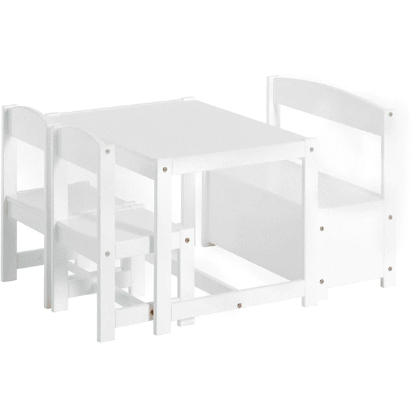 Hoppekids Kinder-Sitzgruppe Mathilde 4-teilig Weiß 3 Hoppekids Kinder-Sitzgruppe Mathilde 4-teilig Weiß