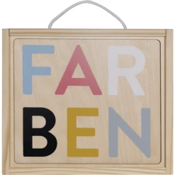 KINDSGUT Holz-Puzzleset Farben