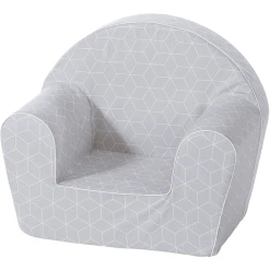 Knorr Toys® Kindersessel "Geo Cube Grey" Weiß