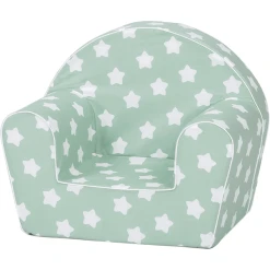 Knorr Toys® Kindersessel "Green White Stars" Grün