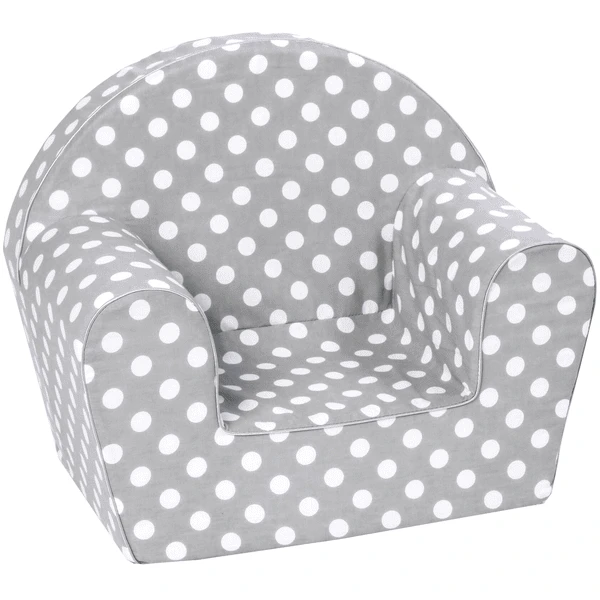 Knorr Toys® Kindersessel "Grey White Dots" Weiß 3 Knorr Toys® Kindersessel "Grey White Dots" Weiß