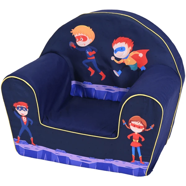 Knorr Toys® Kindersessel "Heroes" Blau 3 Knorr Toys® Kindersessel "Heroes" Blau