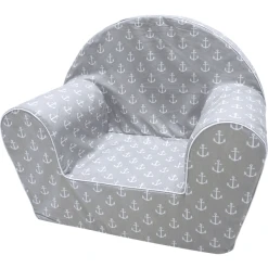 Knorr Toys® Kindersessel "Maritim Grey" Weiß