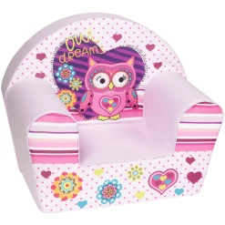 Knorr Toys® Kindersessel "Owl" Rosa