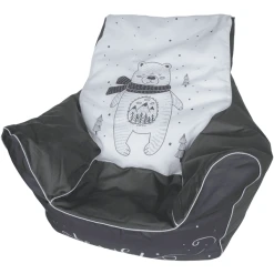 Knorr Toys® Kindersitzsack "Bear" Grau