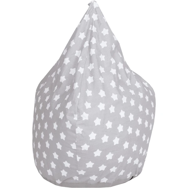 Knorr Toys® Kindersitzsack Drop - "Grey White Stars" Grau 3 Knorr Toys® Kindersitzsack Drop - "Grey White Stars" Grau