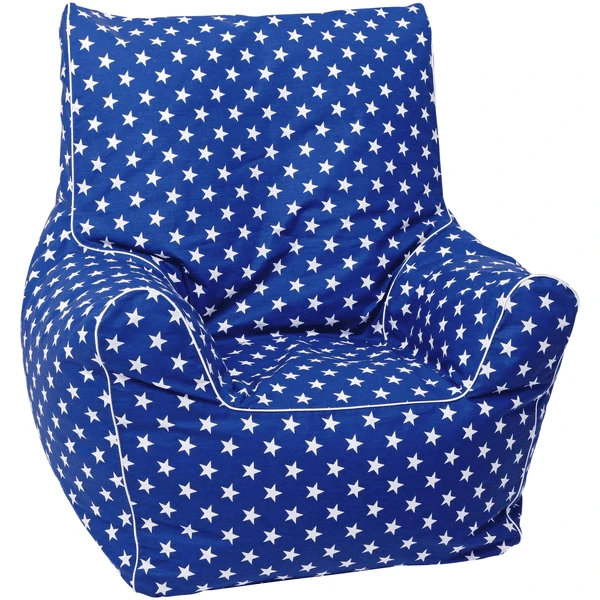 Knorr Toys® Kindersitzsack Junior - "Blue White Stars" Blau 3 Knorr Toys® Kindersitzsack Junior - "Blue White Stars" Blau