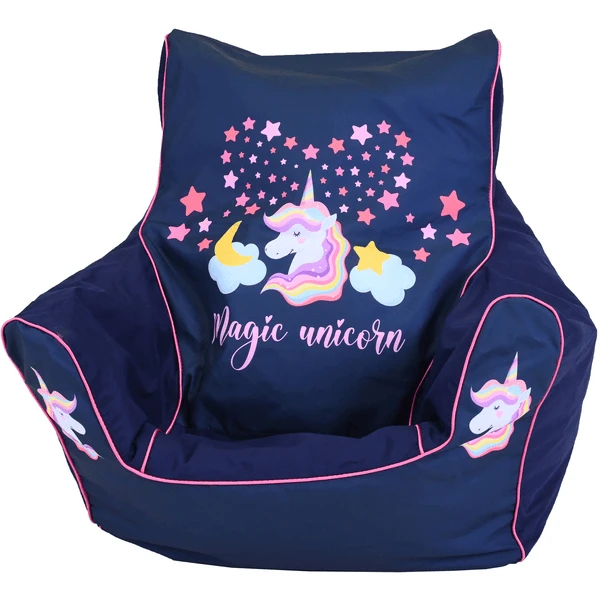 Knorr Toys® Kindersitzsack "Magic Unicorn" Blau 3 Knorr Toys® Kindersitzsack "Magic Unicorn" Blau