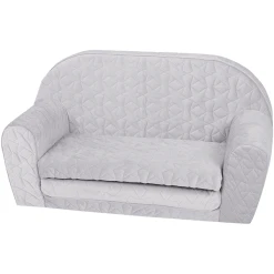 Knorr Toys® Kindersofa Cosy Geo Grey