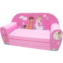 Knorr Toys® Kindersofa NICI "La-La-Lama Lounge" Rosa