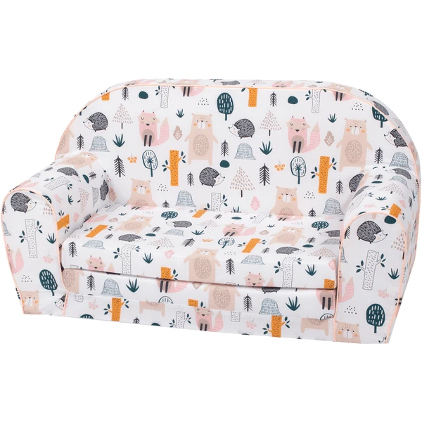 Knorr Toys® Kindersofa "Wildlife" Weiß 3 Knorr Toys® Kindersofa "Wildlife" Weiß