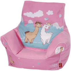 Knorr Toys® Sitzsack NICI "La-La-Lama Lounge" Rosa