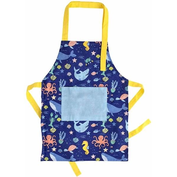 Ladelle Kinder Kochschürze Ocean 40 X 55 Cm Blau 3 Ladelle Kinder Kochschürze Ocean 40 X 55 Cm Blau