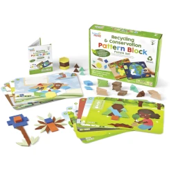 Learning Resources® Recycling & Nachhaltigkeit Pattern-Block-Puzzle-Set
