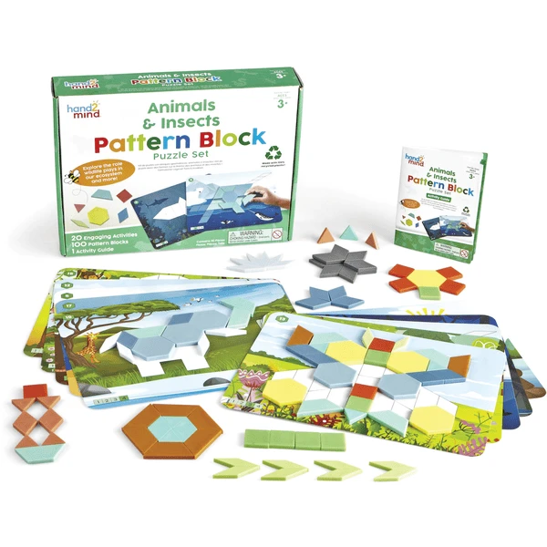 Learning Resources® Tier Und Insekten Pattern Block Puzzle 3 Learning Resources® Tier Und Insekten Pattern Block Puzzle