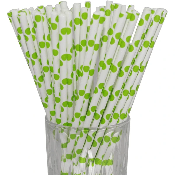 Luxentu Papier-Trinkhalme Gepunktet 19.7 Cm 100er Set Grün 3 Luxentu Papier-Trinkhalme Gepunktet 19.7 Cm 100er Set Grün