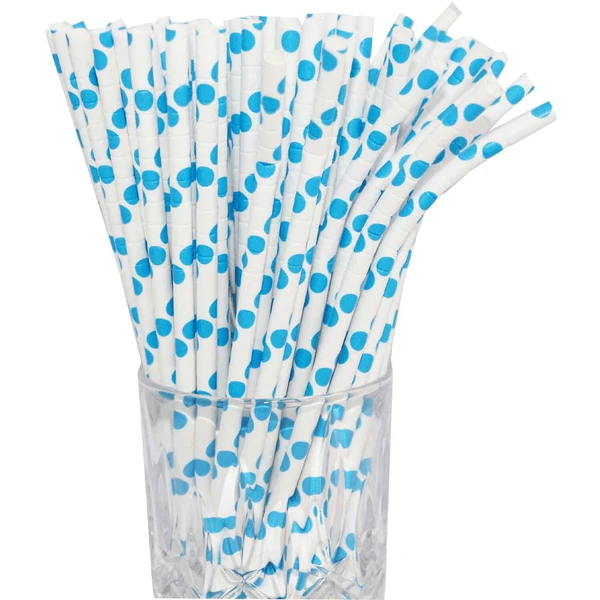 Luxentu Papier-Trinkhalme Gepunktet Mit Knick 19.7 Cm 100er Set Hellblau 3 Luxentu Papier-Trinkhalme Gepunktet Mit Knick 19.7 Cm 100er Set Hellblau