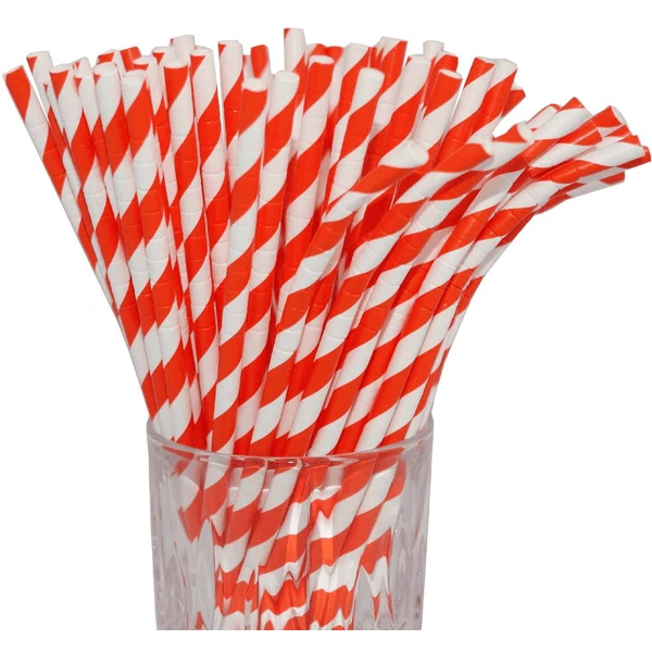 Luxentu Papier-Trinkhalme Gestreift Mit Knick 19.7 Cm 100er Set Orange 3 Luxentu Papier-Trinkhalme Gestreift Mit Knick 19.7 Cm 100er Set Orange