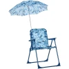 Outsunny Kinder-Campingstuhl Mit Sonnenschirm Blau 1 Outsunny Kinder-Campingstuhl Mit Sonnenschirm Blau -Atmosphera Shop outsunny kinder campingstuhl mit sonnenschirm blau a328453