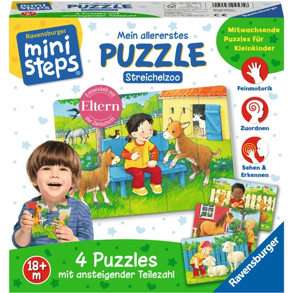 Ravensburger Ministeps® Mein Allererstes Puzzle: Streichelzoo 3 Ravensburger Ministeps® Mein Allererstes Puzzle: Streichelzoo