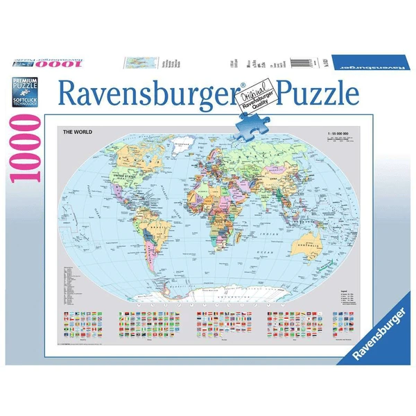 Ravensburger Politische Weltkarte Bunt 3 Ravensburger Politische Weltkarte Bunt