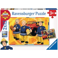 Ravensburger Puzzle 2x12 Teile - Feuerwehrmann Sam: Sam Im Einsatz