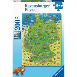 Ravensburger Puzzle XXL 100 Teile - Bunte Deutschlandkarte