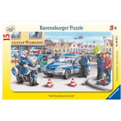 Ravensburger Rahmenpuzzle - Einsatz Der Polizei 15 Teile