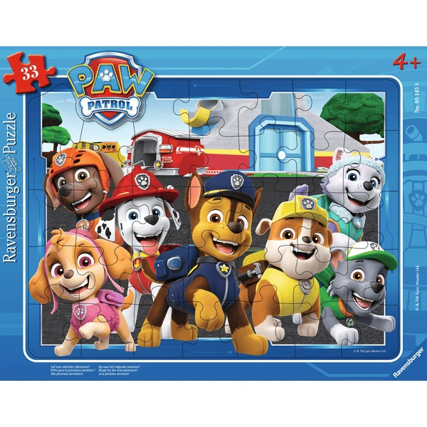 Ravensburger Rahmenpuzzle - Paw Patrol: Auf Zum Nächsten Abenteuer! 33 Teile 3 Ravensburger Rahmenpuzzle - Paw Patrol: Auf Zum Nächsten Abenteuer! 33 Teile