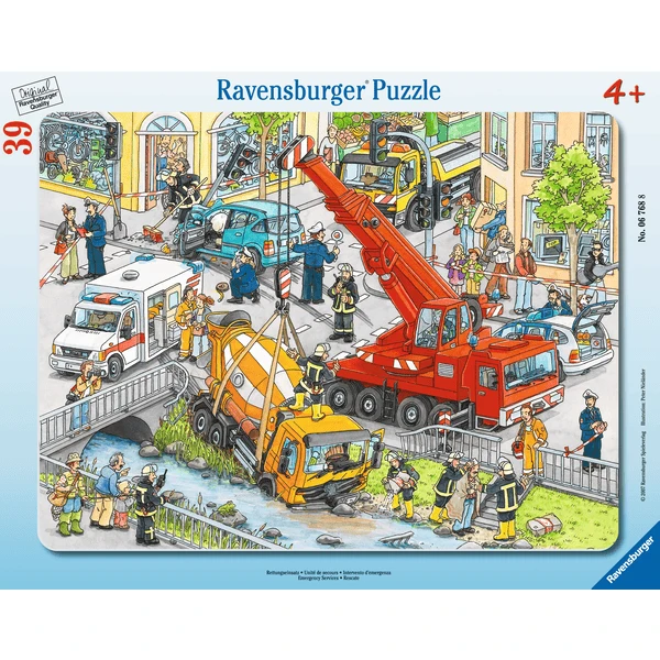 Ravensburger Rahmenpuzzle - Rettungseinsatz 39 Teile 3 Ravensburger Rahmenpuzzle - Rettungseinsatz 39 Teile